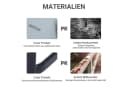 Outsunny Beistelltisch Hartglas Metall Schwarz Modern Bild 5