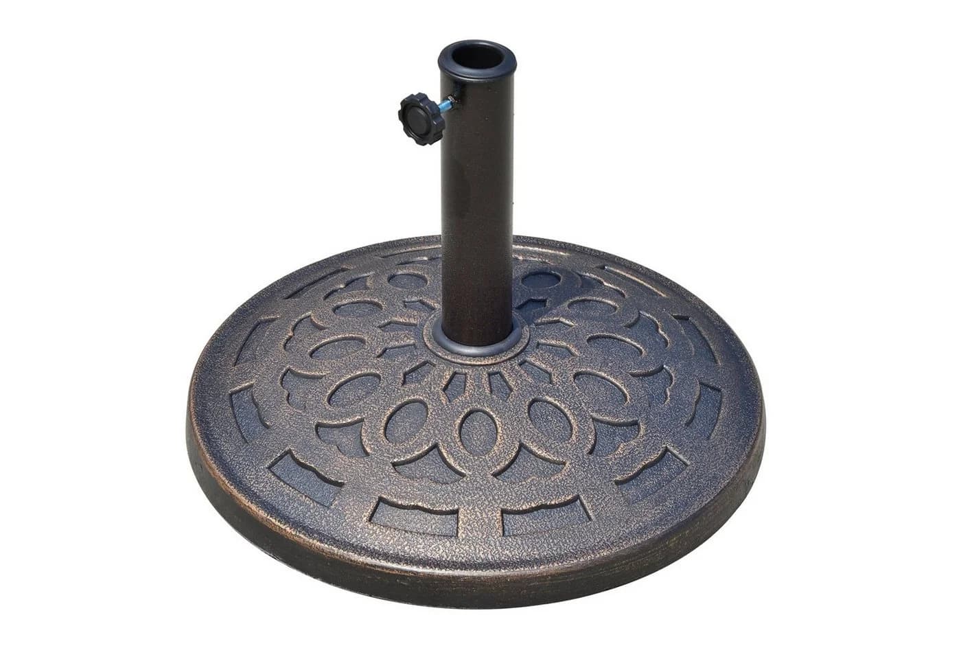 Outsunny Schirmständer 14kg Harz Bronze Ø48,5cm