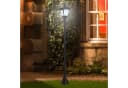 Outsunny LED Solarleuchte Laterne Schwarz Retro Design Bild 1
