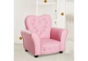 HOMCOM Sessel Kindersessel Prinzessin Rosa PVC-Leder Herzform Bild 3