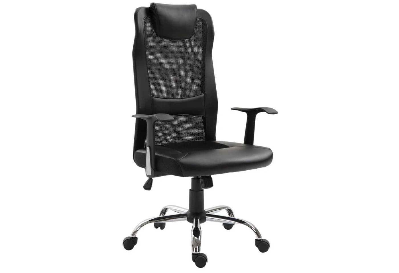 Vinsetto Schreibtischstuhl Bürostuhl Ergonomisch Schwarz mit Wippmechanik - Bild 2