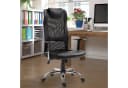 Vinsetto Schreibtischstuhl Bürostuhl Ergonomisch Schwarz mit Wippmechanik Bild 3