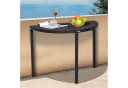 Outsunny Beistelltisch Garten Beistelltisch Metall Schwarz Bild 2