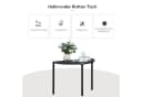 Outsunny Beistelltisch Garten Beistelltisch Metall Schwarz Bild 5