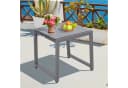 Outsunny Beistelltisch Polyrattan Aluminium Hartglas Bild 4