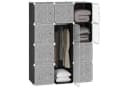 HOMCOM Garderobenschrank Schwarz/Weiß Modularer Kleiderschrank Bild 1