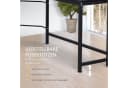 Vinsetto Eckschreibtisch Höhenverstellbar Schwarz Modern Bild 5