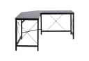 HOMCOM Eckschreibtisch L-Form Winkelschreibtisch Schwarz Bild 1