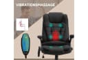 Vinsetto Bürostuhl mit Massage- und Wärmefunktion Schwarz Bild 4