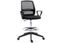 Vinsetto Ergonomischer Bürostuhl Schwarz mit Fußstütze Bild 1