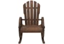 Outsunny Schaukelstuhl Wagenrad-Design Braun Tannenholz Bild 1