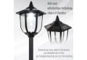 Outsunny Außen-Stehlampe Gartenlaterne Solarbetrieb Schwarz Bild 5