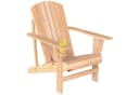 Outsunny Adirondack-Gartenstuhl mit Becherhalter Natur Bild 1