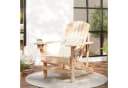 Outsunny Adirondack-Gartenstuhl mit Becherhalter Natur Bild 2