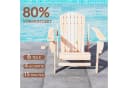 Outsunny Adirondack-Gartenstuhl mit Becherhalter Natur Bild 5