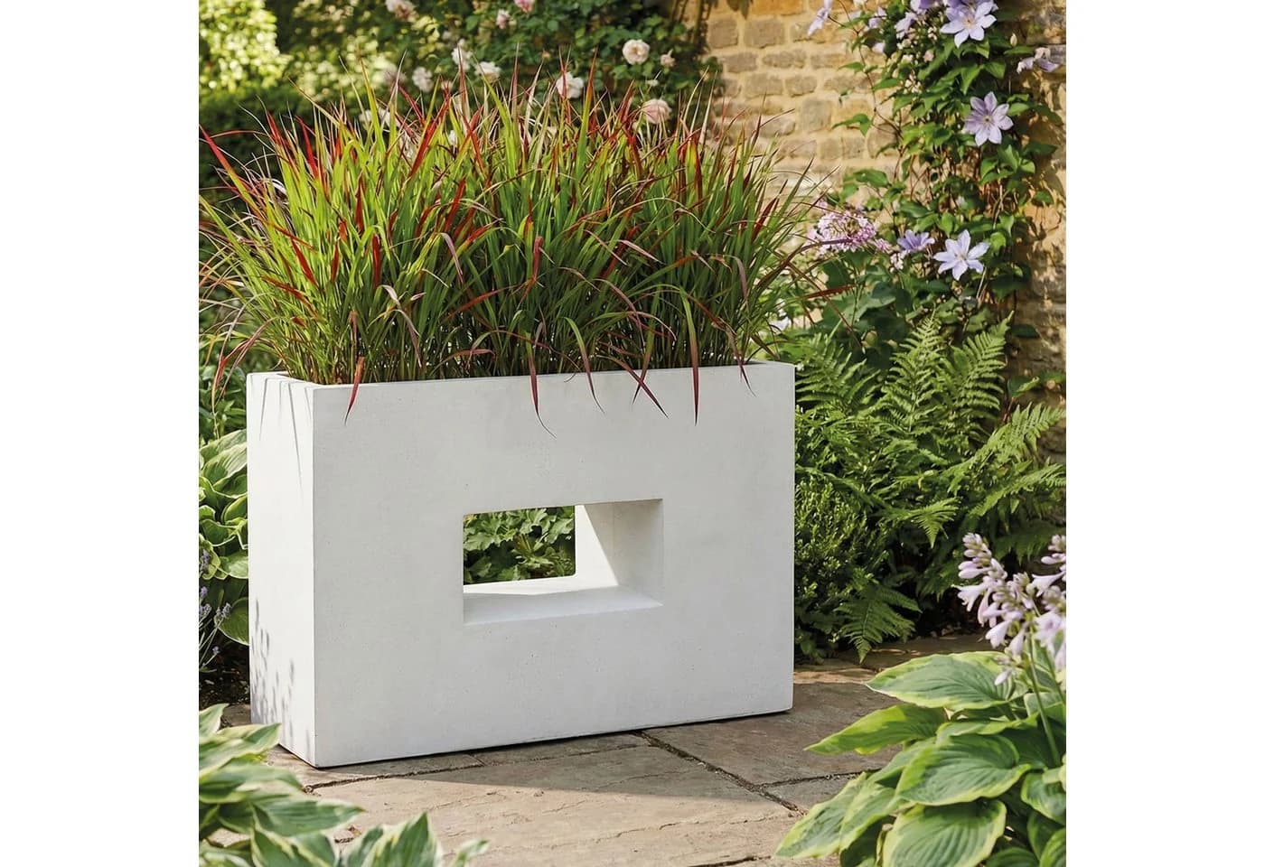 Pflanzwerk® Hochbeet Pflanzkübel VISTA Sand Fiberglas