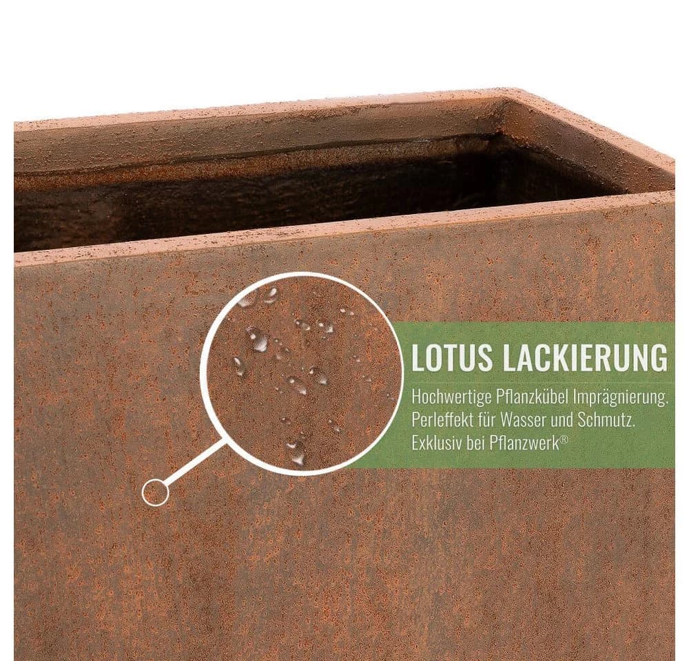 Pflanzwerk® Pflanzkübel TUB Premium Fiberglas Blumenkübel Frostbeständig - Bild 3