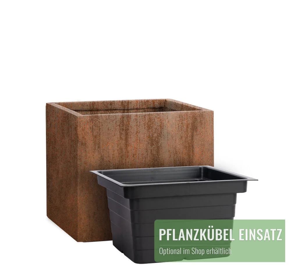 Pflanzwerk® Pflanzkübel CUBE Premium Anthrazit Fiberglas - Bild 5