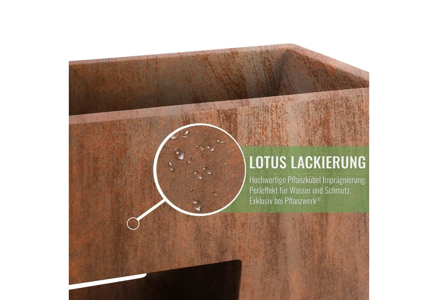 Pflanzwerk® Hochbeet Pflanzkübel VISTA Premium Blumenkübel aus Fiberglas - Bild 3