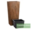 Pflanzwerk® Pflanzkübel CONIC Premium Blumenkübel Fiberglas mit Lotus-Effekt Bild 5