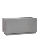 Pflanzwerk® Pflanzkübel RELAX Anthrazit Fiberglas mit Sitzfläche Bild 1