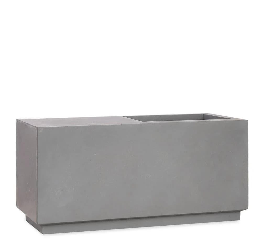 Pflanzwerk® Pflanzkübel RELAX Anthrazit Fiberglas mit Sitzfläche
