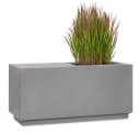 Pflanzwerk® Pflanzkübel RELAX Anthrazit Fiberglas mit Sitzfläche Bild 2