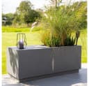 Pflanzwerk® Pflanzkübel RELAX Anthrazit Fiberglas mit Sitzfläche Bild 4