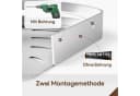 Yorbay Duschablage 3-teilig Aluminium Silber Bohrungsfrei Bild 5