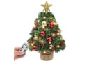 Yorbay Mini Weihnachtsbaum mit warmweißen LEDs und Fernbedienung Bild 2