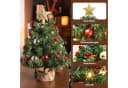 Yorbay Mini Weihnachtsbaum mit warmweißen LEDs und Fernbedienung Bild 4