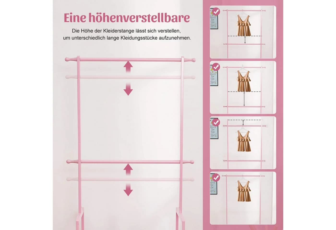Yorbay Kinderkleiderständer Bambus - Bild 3