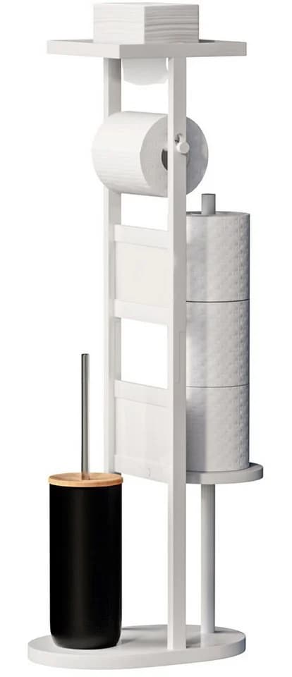 Yorbay WC-Garnitur Toilettenpapierhalter Bambus - Bild 2