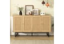 Yorbay Sideboard Landhaus & Scandi Design Echtes Rattan Bild 3