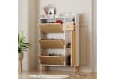 Yorbay Schuhschrank Rattan-Design 3 Fächer Bild 5