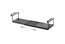 Yorbay Hängekorb Multifunktional Unterregal Verstellbar 38-70 cm Schwarz Bild 1
