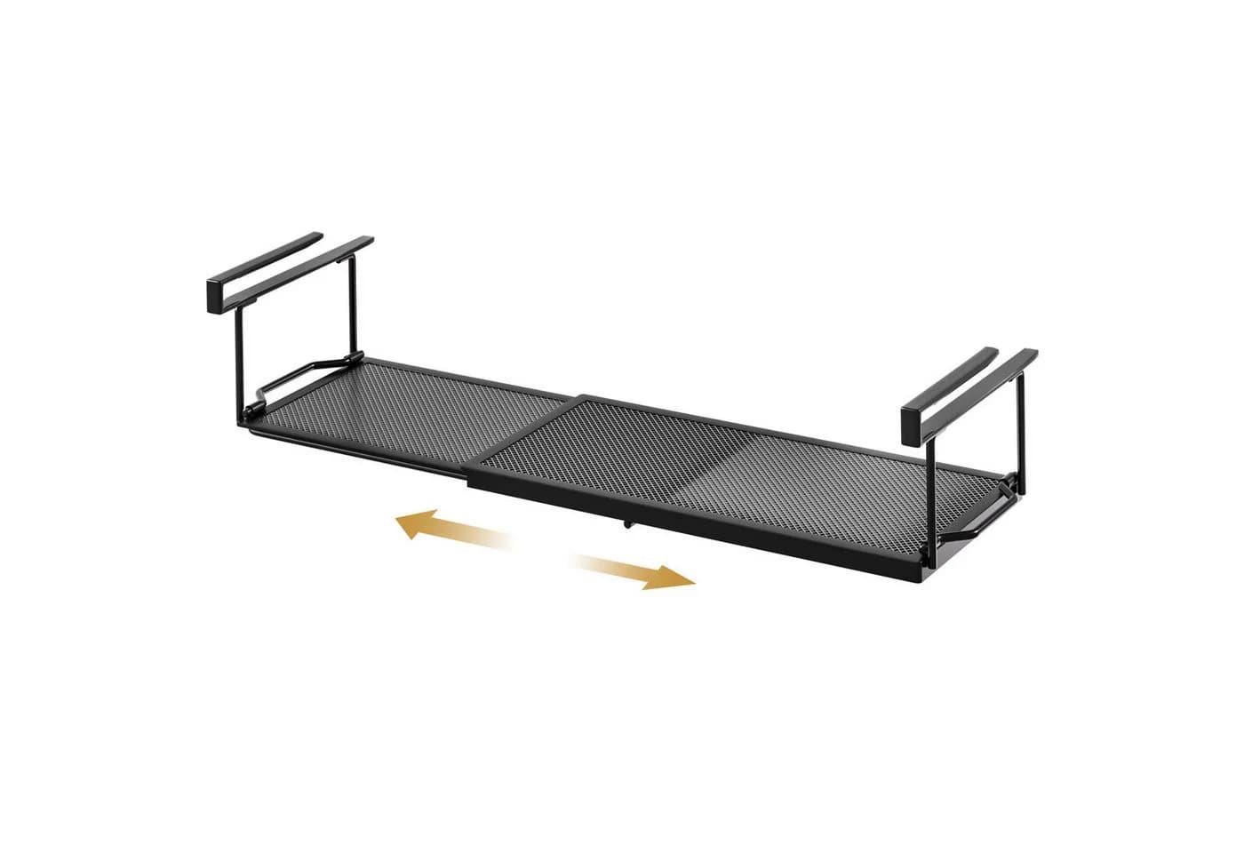 Yorbay Hängekorb Multifunktional Unterregal Verstellbar 38-70 cm Schwarz