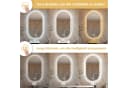 Yorbay LED Badspiegel Oval Antibeschlag 80x50cm Ohne Rahmen Bild 4