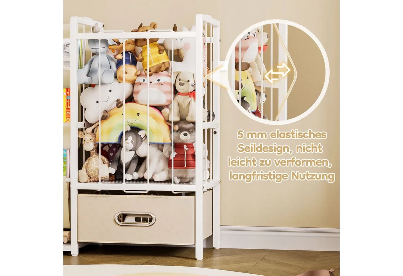 Yorbay Spielzeugtruhe 2 in 1 Bücherregal Kinderregal - Bild 5