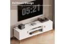 Yorbay Lowboard TV Schrank Weiß Metallbeine Goldene Griffe Bild 3