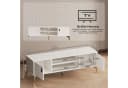 Yorbay Lowboard TV Schrank Weiß Metallbeine Goldene Griffe Bild 5