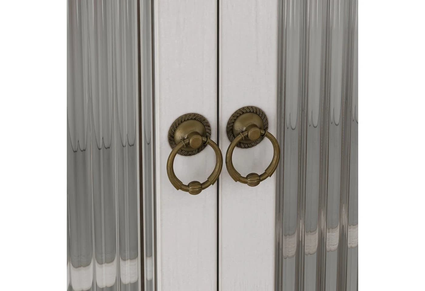 Yorbay Hängeschrank Retro Weiß mit 3 Ebenen & Handtuchhalter - Bild 5