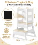 Yorbay Stehhilfe Lernturm mit Tafel & Treppe Bild 1