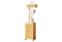 Yorbay Toilettenpapierhalter Bambus Badezimmerschrank Bild 2