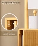 Yorbay Toilettenpapierhalter Bambus Badezimmerschrank Bild 5