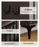 Yorbay Schuhschrank mit 2 Klappen & Kippschutz Bild 5