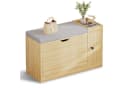 Yorbay Schuhbank mit Stauraum & Polster, Beige Bild 1