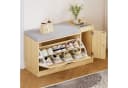 Yorbay Schuhbank mit Stauraum & Polster, Beige Bild 2