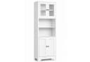 Yorbay Hochschrank 4 Türen mit Glasfronten Bild 1