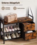 Yorbay Kleiderständer mit Schuhregal & Sitzbank 4-in-1 Bild 5